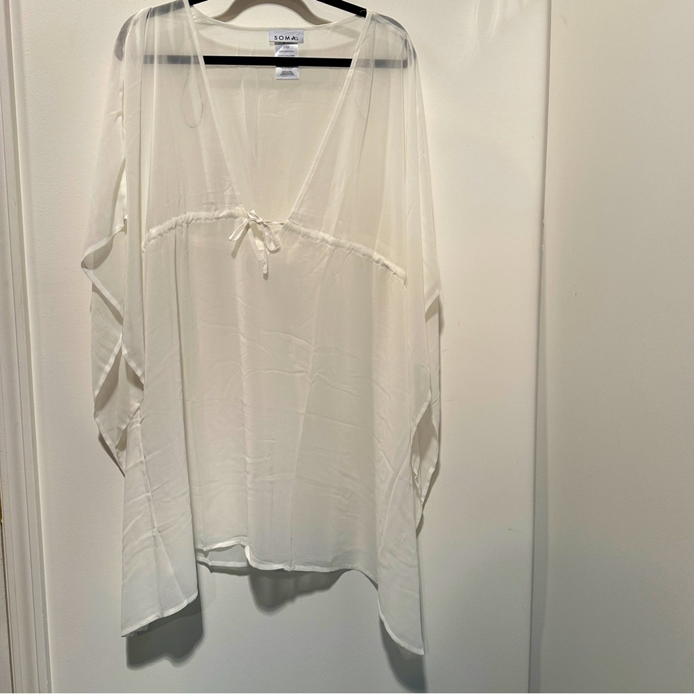 NEW Soma Women’s White Bathing suit coverup - White - Size XL/XXL